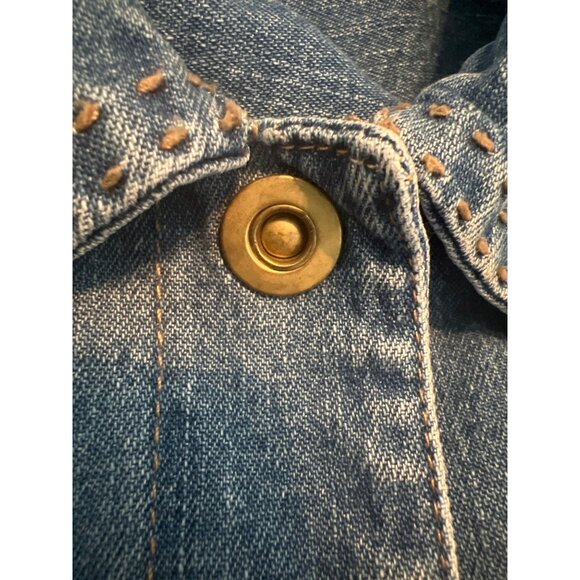 Vintage Blassport Denim Vest‎ Size M – Utility Style, 100% Cotton, Snap Button - Picture 10 of 10